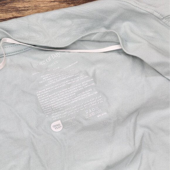 NWT State Of Day Womens Knit Cardigan Open Front 100180255MS Gray Mist Blue M - Picture 5 of 5